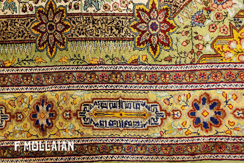 Antique Turkish Silk Kaysery Rug n°:55151652